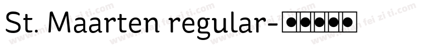 St. Maarten regular字体转换